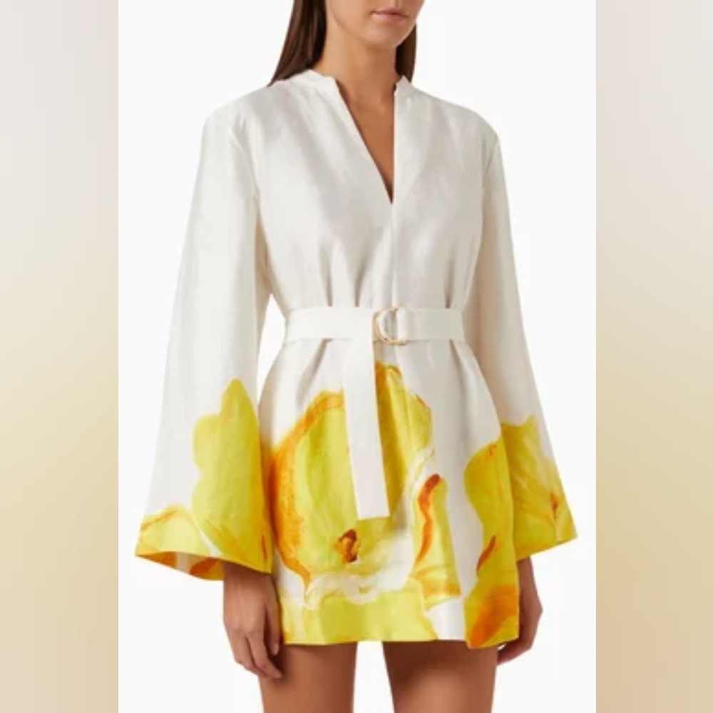 Acler Linen Blend Mini Dress NWT Sz US 6  12